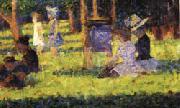 Georges Seurat Study for A Sunday on the Grande Jatte USA oil painting artist